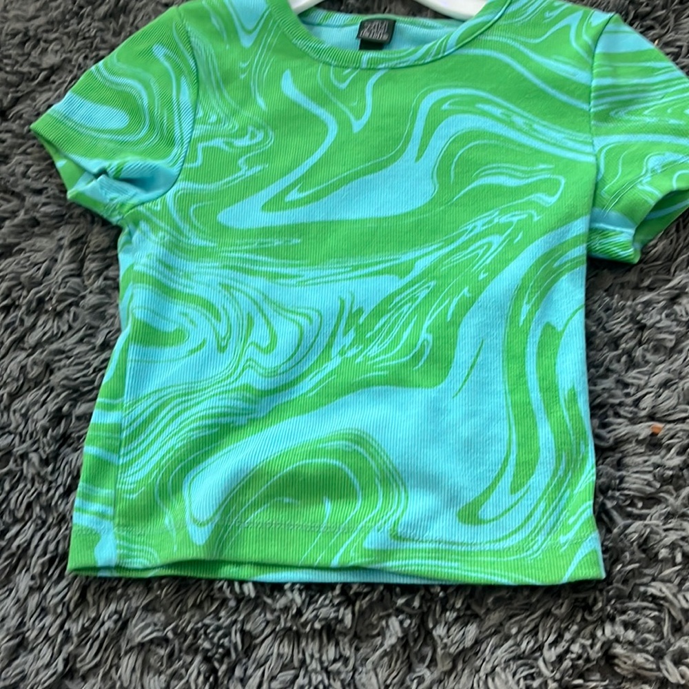Never worn tight fix XS crop top